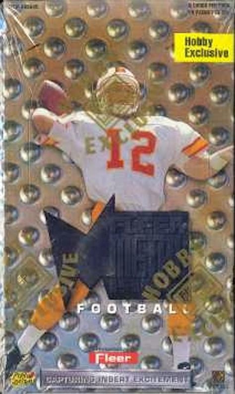 1996 fleer metal football cards hobby box|1996 fleer metal card values.